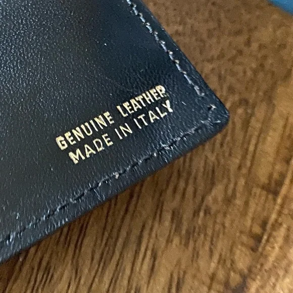 Made in Italy black genuine leather wallet - Picture 7 of 13